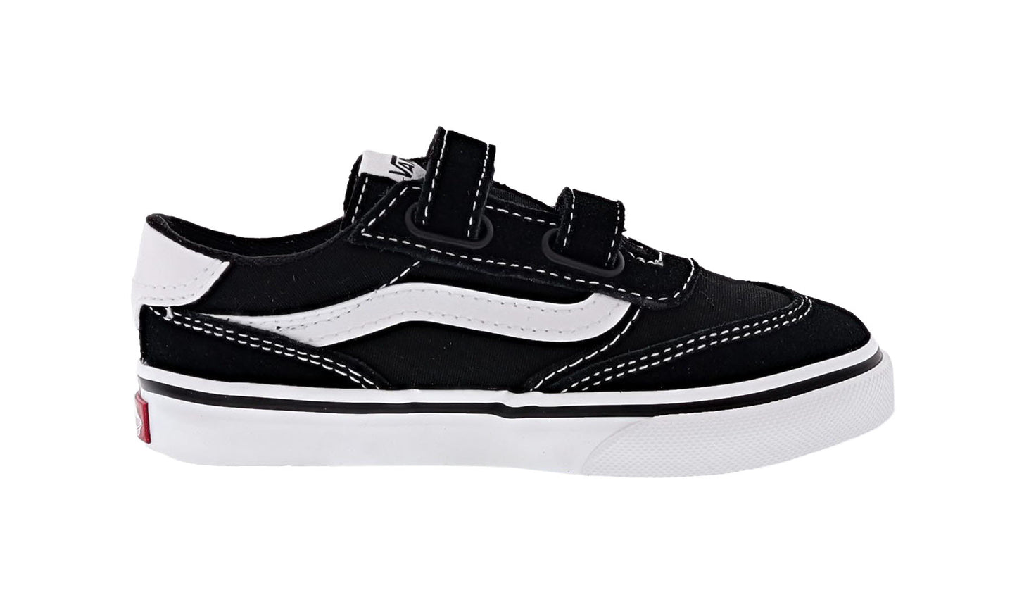 Vans Toddlers Brooklyn LS V Hook and Loop Strap Shoes