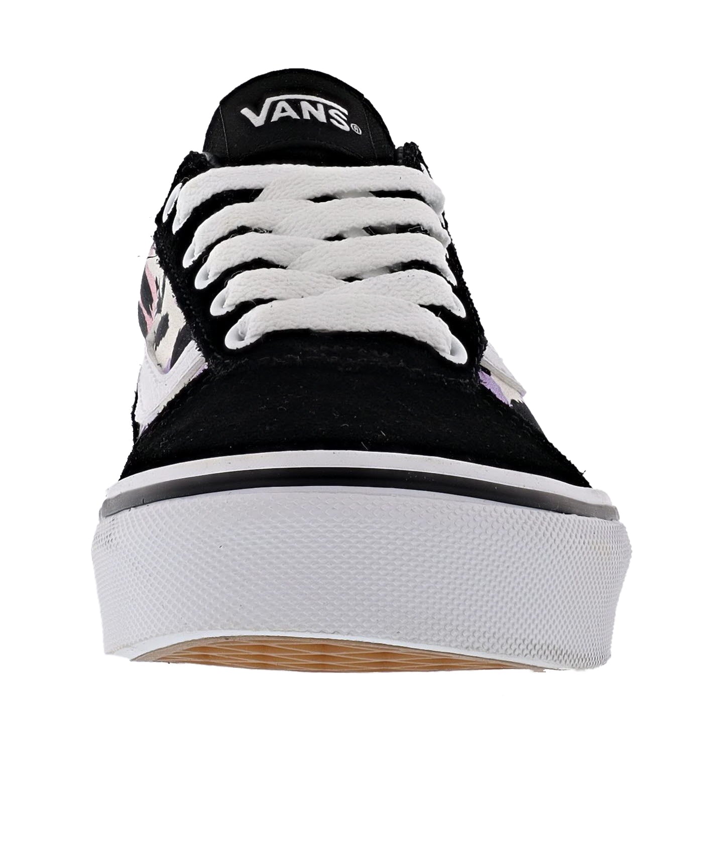 
                  
                    Front of lilac, rose and black & white animal print of Van's Kid's Sneaker
                  
                