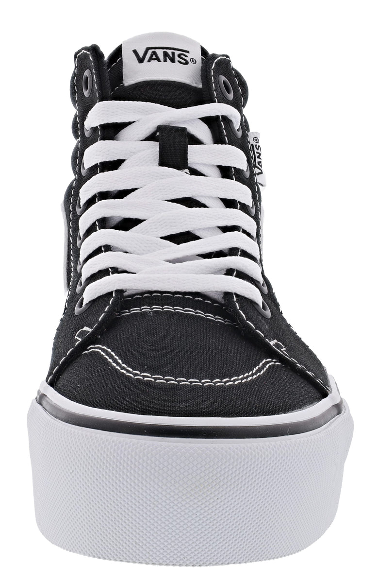 CUSHIONAIRE Women's Vance High Top Canvas Sneakers - White With Side Zipper & Memory Foam Insole, Size 7