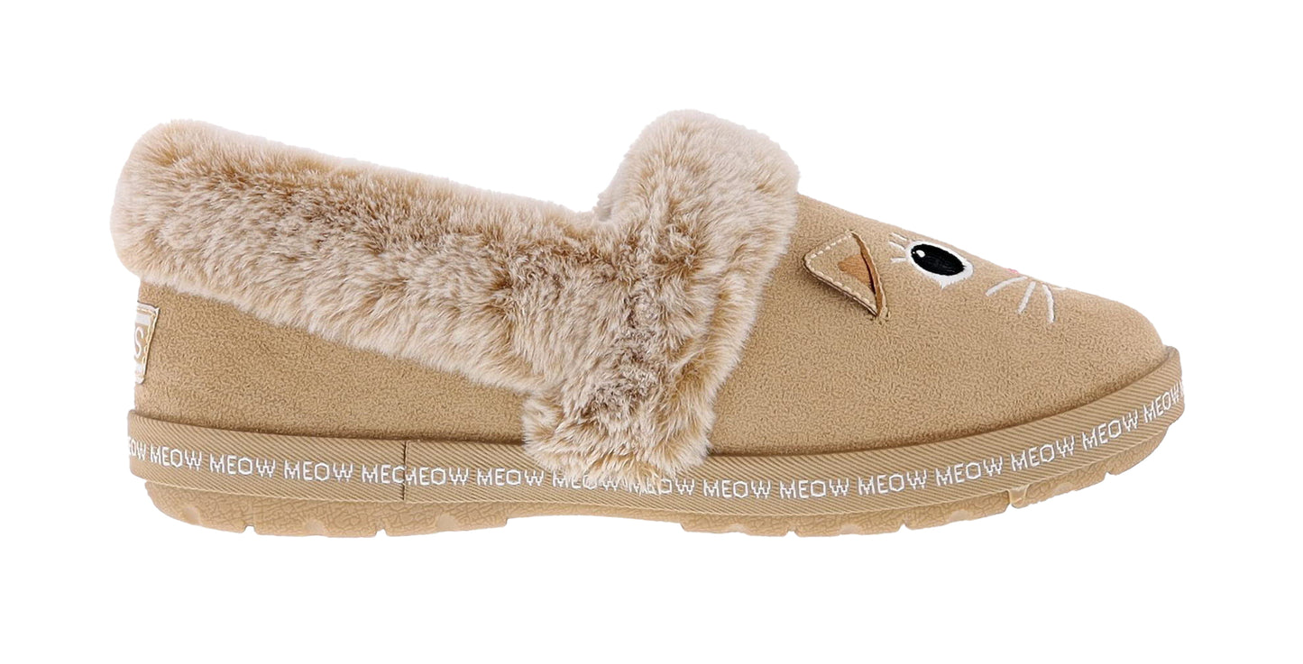 Skechers Bobs Women's Too Cozy- Meow Pajamas Memory Foam Slippers