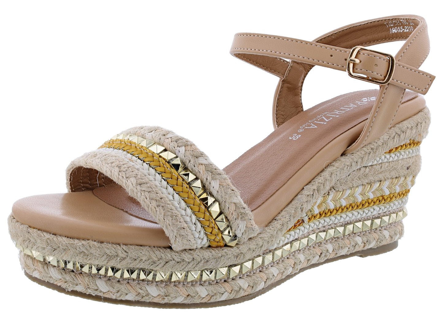 Patrizia Tisch Woven Wedge Sandals by Spring Step