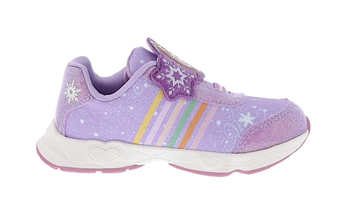 Frozen Toddler Girls Lighted Hook & Loop Athletic Sneaker