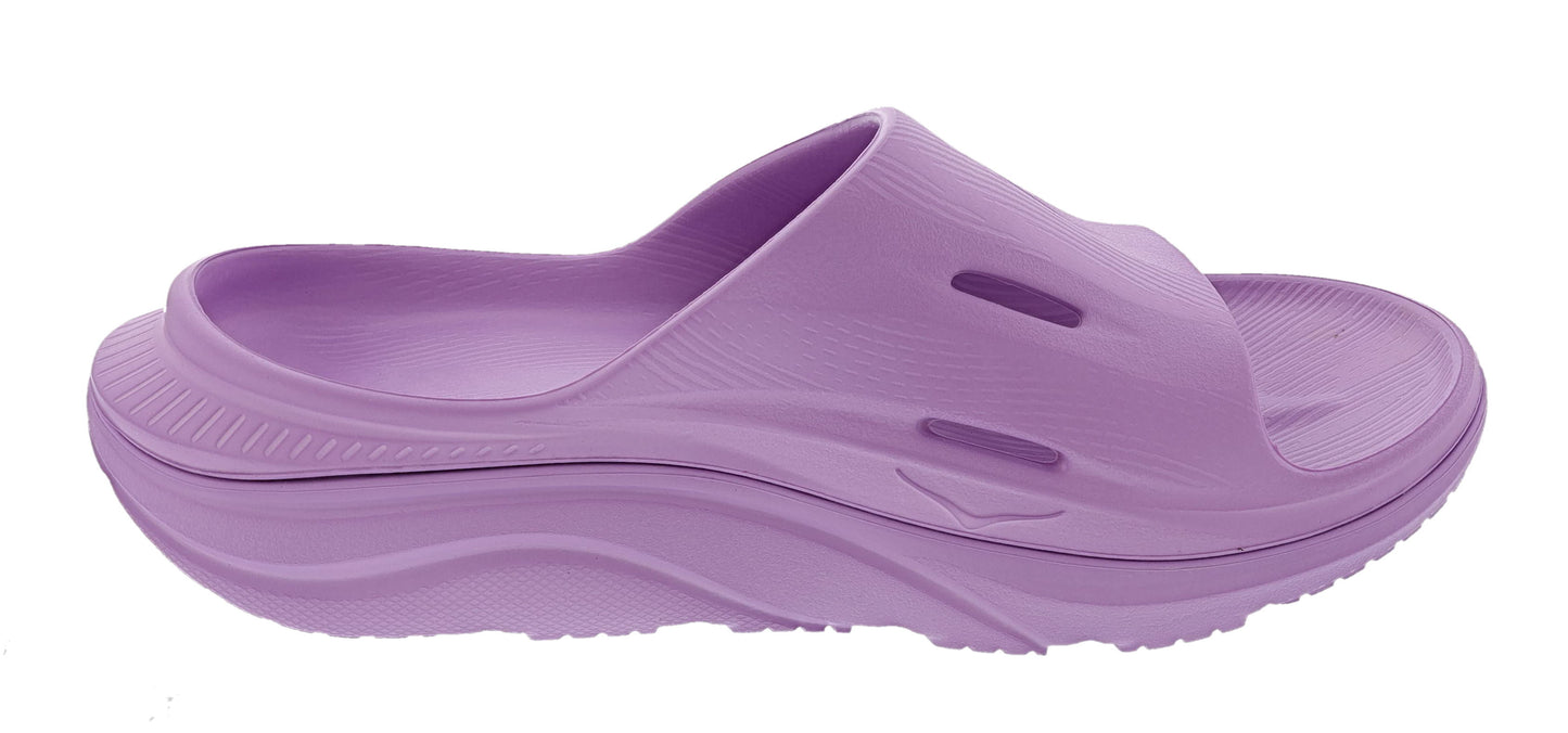 
                  
                    Image of violet bloom Hoka Unisex Ora Recovery Slide 3 Orthopedic Slides
                  
                