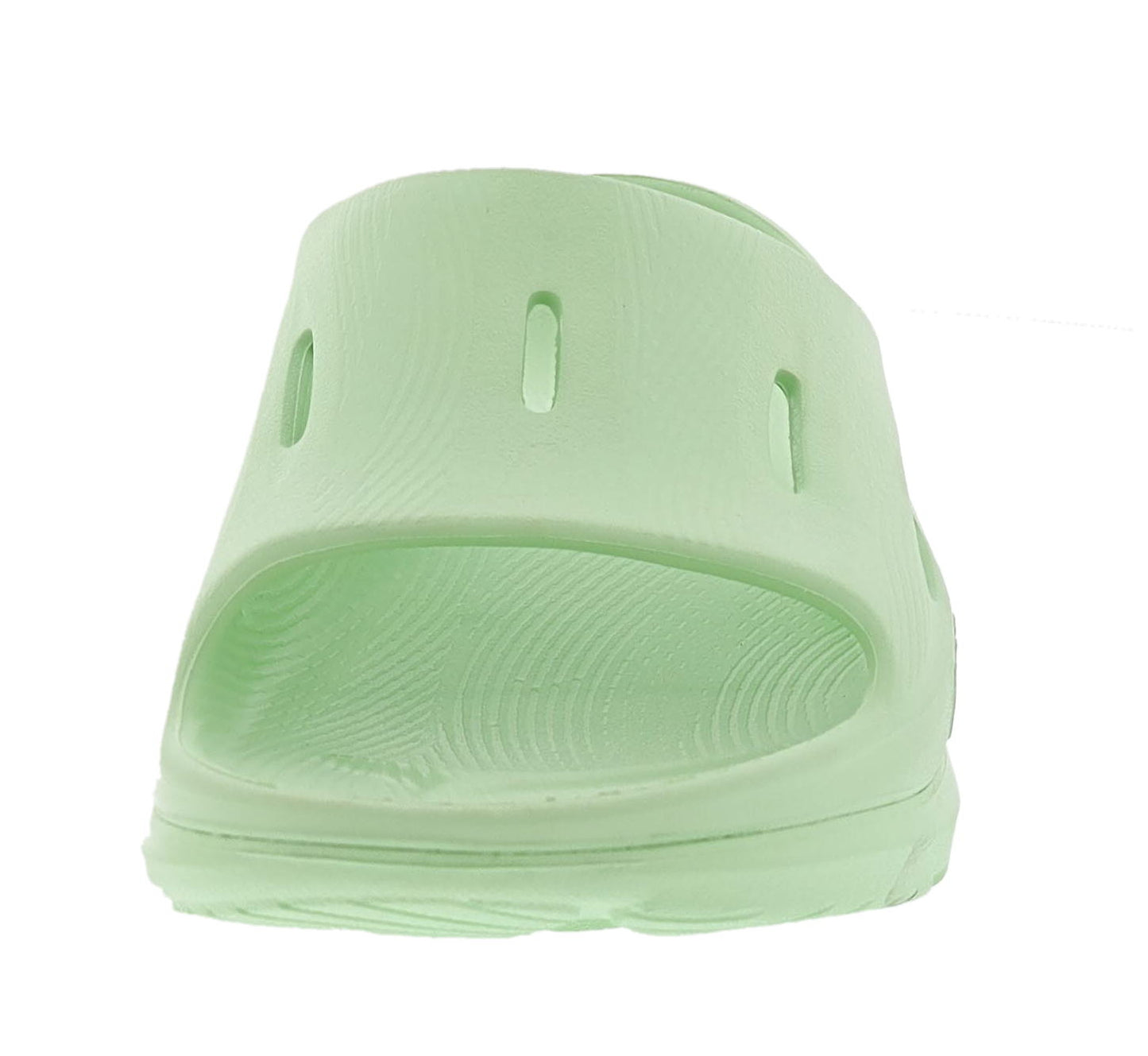 
                  
                    Front view of left Lime glow Hoka Unisex Ora Recovery Slide 3 Orthopedic Slides
                  
                