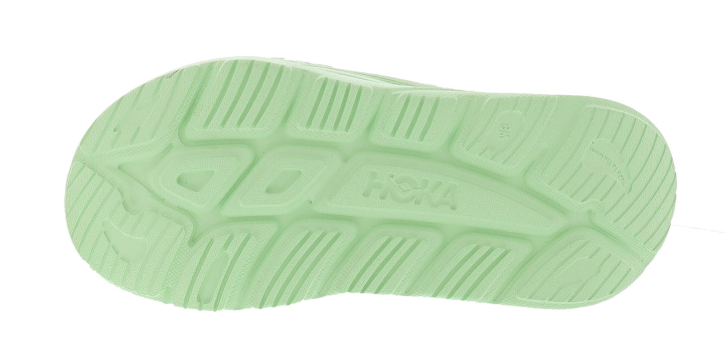 
                  
                    Bottom sole of left Lime glow Hoka Unisex Ora Recovery Slide 3 Orthopedic Slides
                  
                