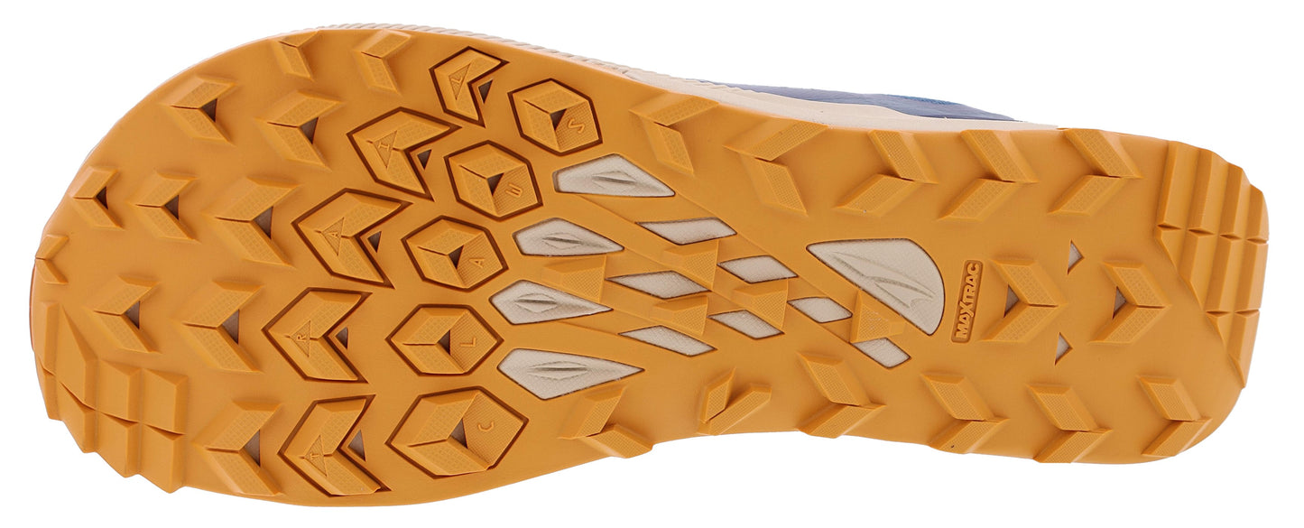 Sole of  navy Altra Men's Lone Peak 7 Trail Running Shoes
