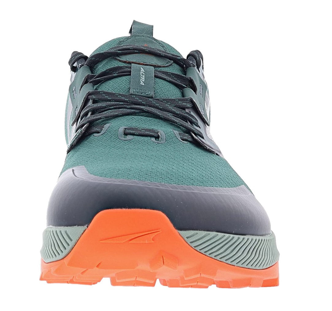 Front of  deep forest Altra Men's Lone Peak 7 Trail Running Shoes