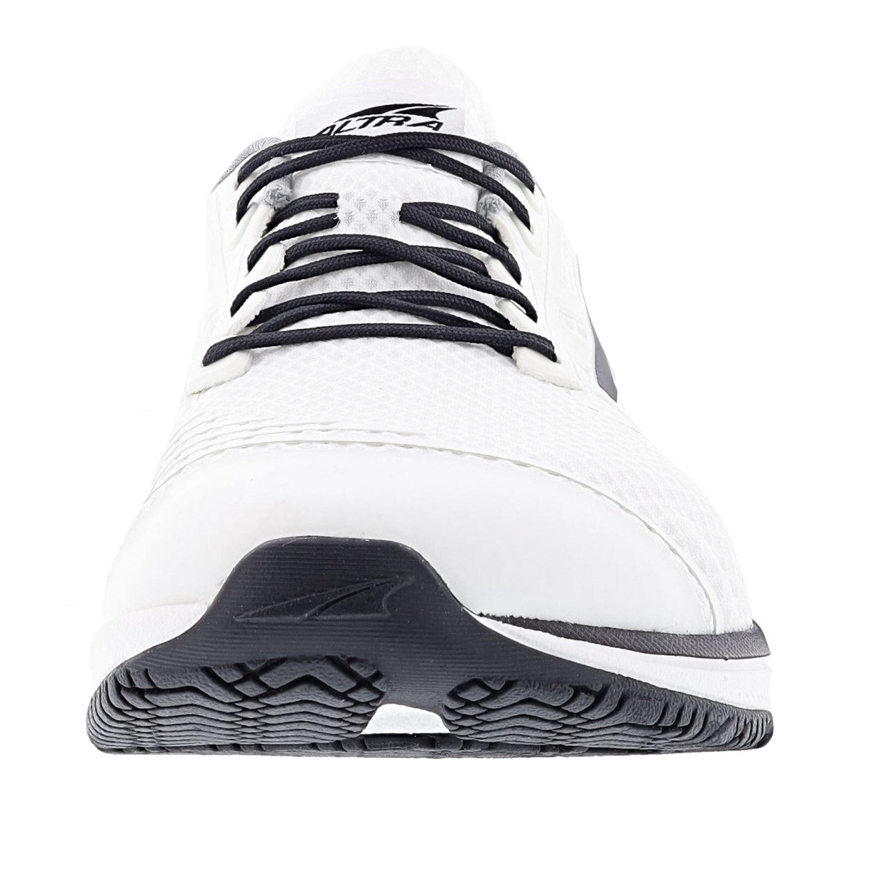 Front of white Altra Men's Solstice XT 2 Cross-Trainer Running Shoes