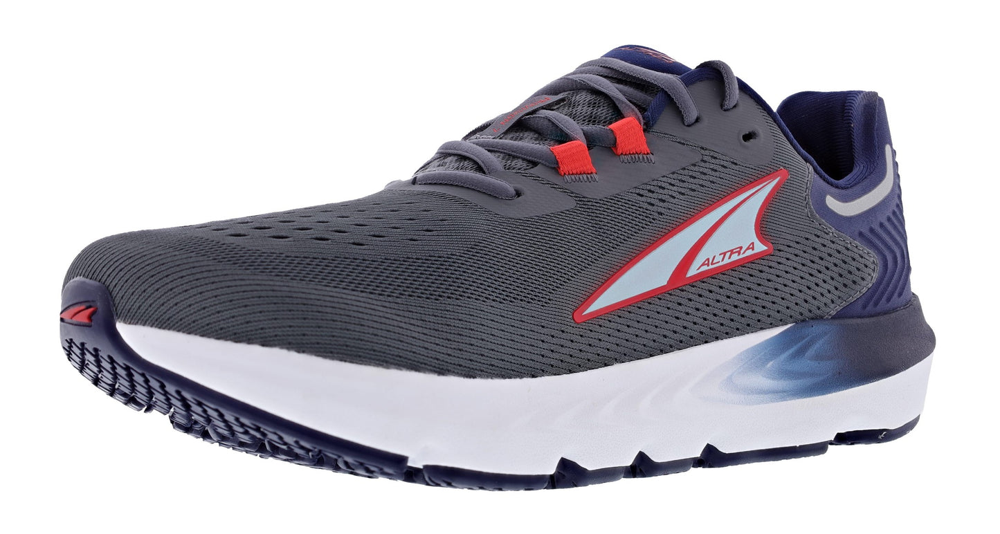 Lateral view of dark gray Altra Men's Provision 7 Road Running Shoes