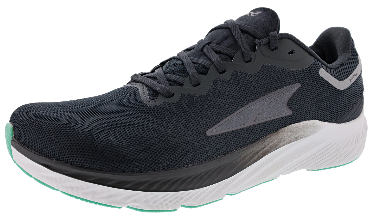 Lateral of Black Altra Men's Rivera 3 Road Running Shoes