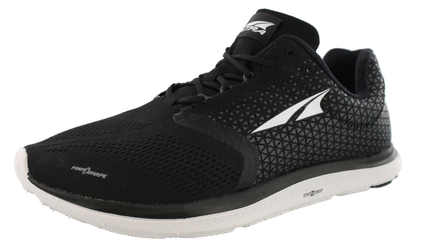 Lateral of Black Altra Womens Running Lightweight Platform Flexible Shoes Solstice