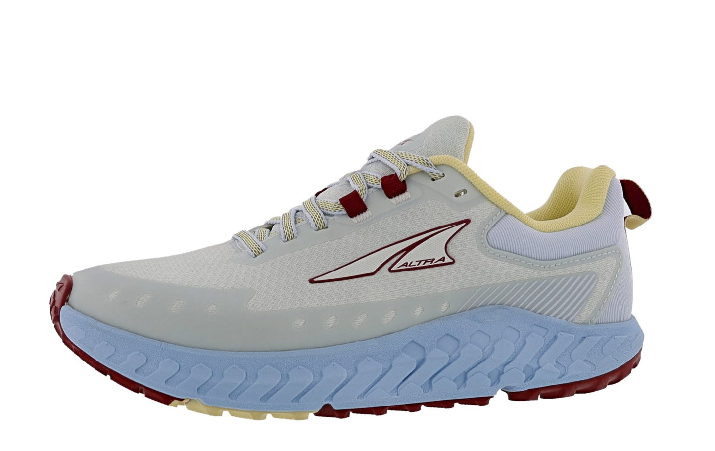 Lateral of Light Blue Altra Women's Outroad 2 Road Running Shoes