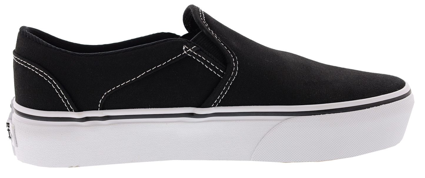 Vans Women's Asher Slip On Platform Shoes