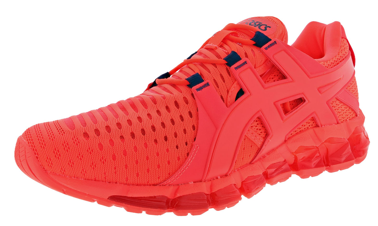 Lateral of Sunrise Red/Midnight Asics Men's Gel-Quantum 360 6 Tokyo Lightweight Running Shoes