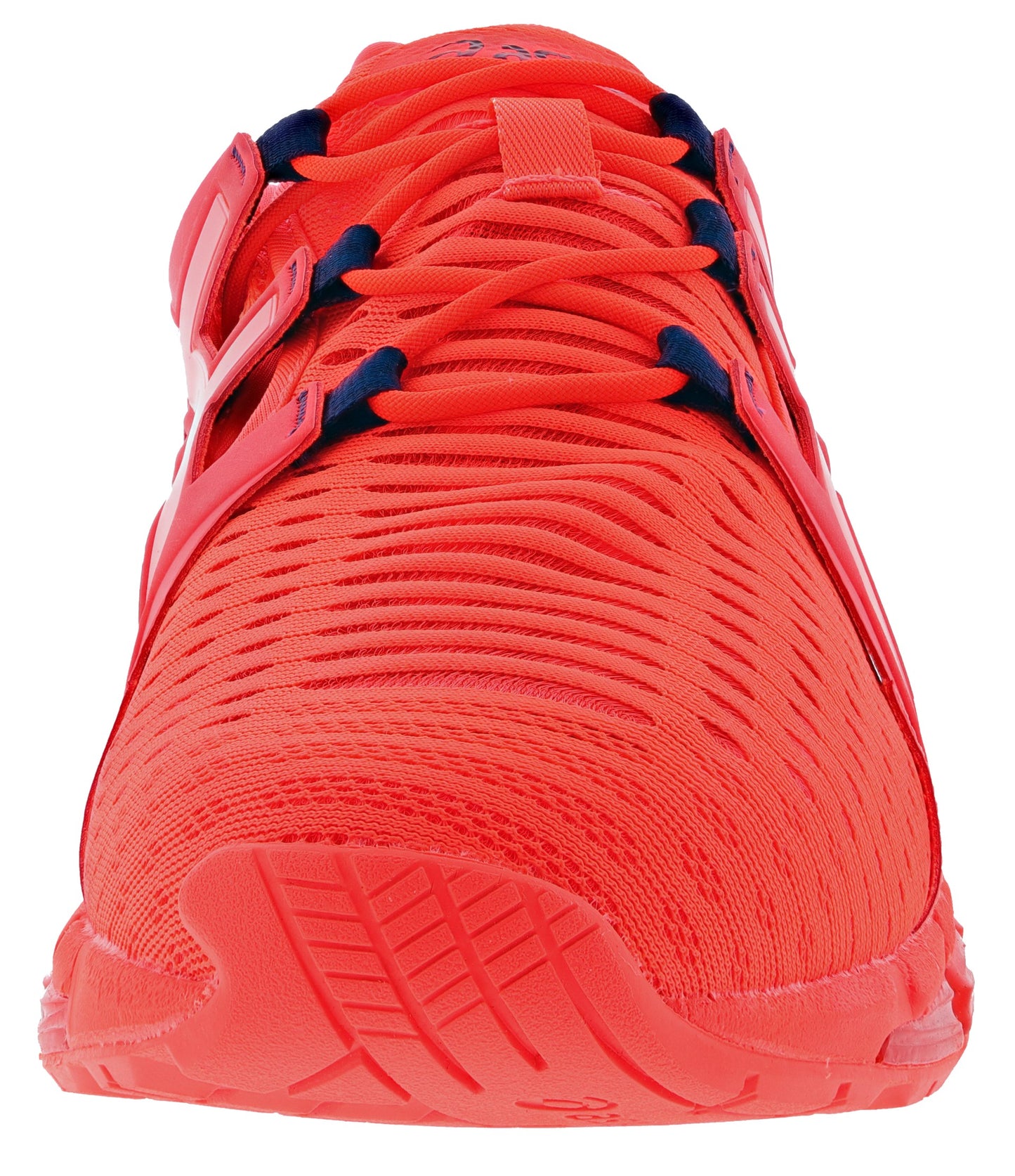 Front of Sunrise Red/Midnight Asics Men's Gel-Quantum 360 6 Tokyo Lightweight Running Shoes