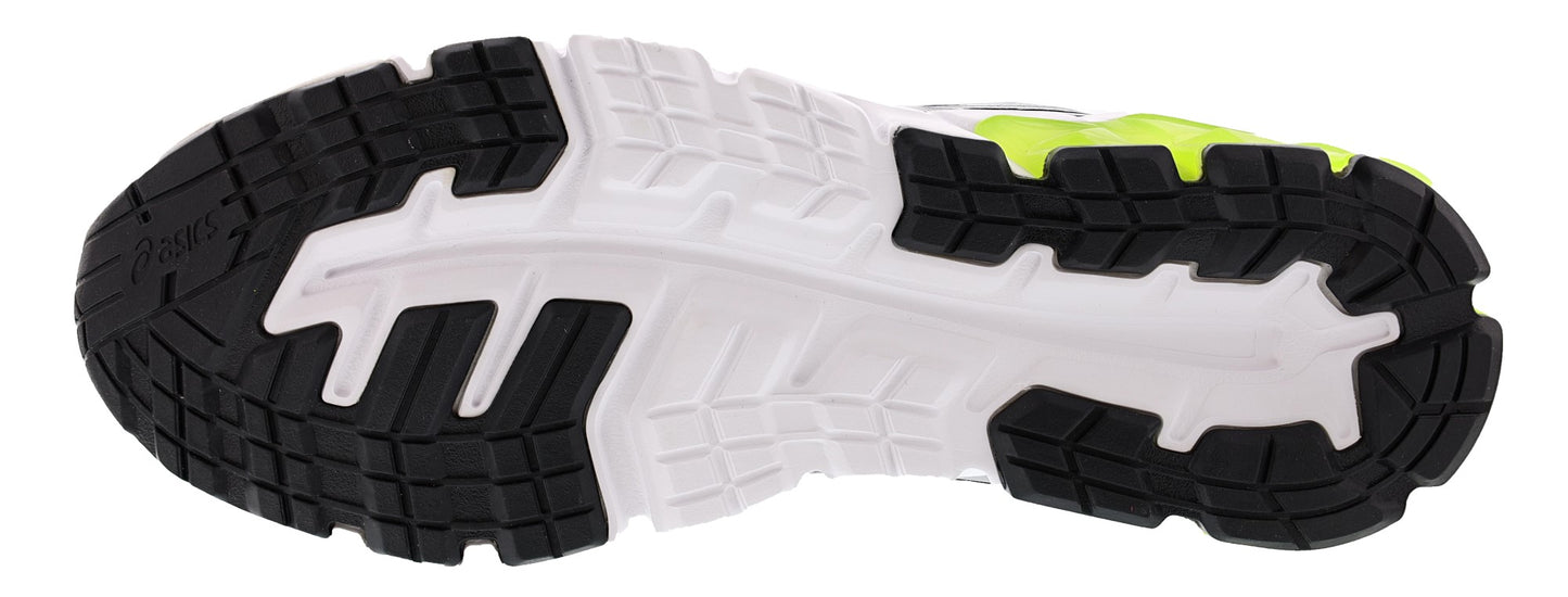 Sole of Black/Pure Silver Asics Men's Gel Quantum 90 Lightweight Comfort Shoes