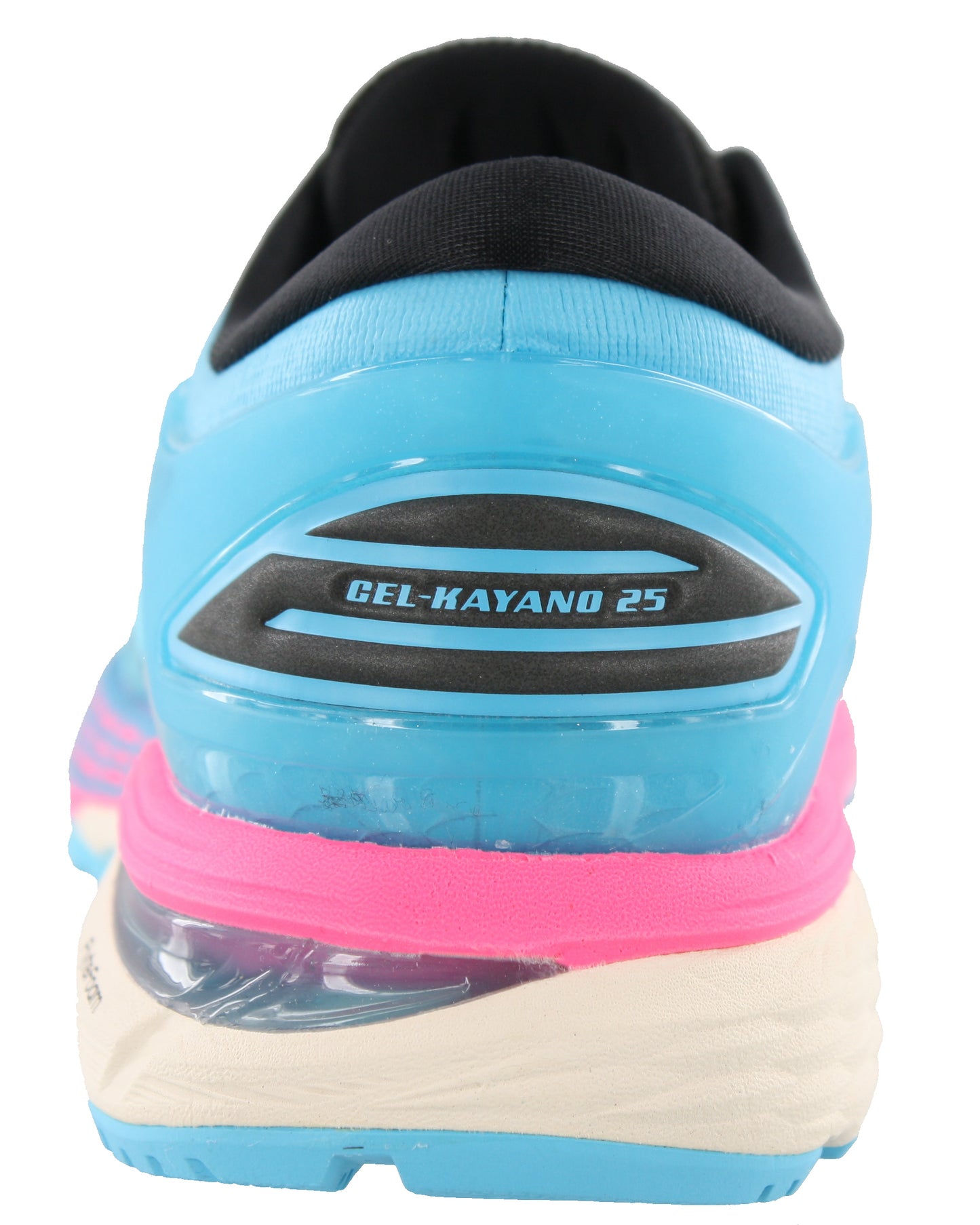 Back of Aquarium / Black ASICS Women Walking Stability Support Running Shoes Kayano 25