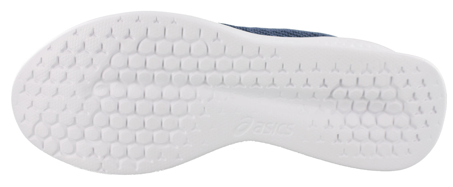 Sole of Deep Ocean and Soft Sky colored ASICS Fuzetora Twist Lightweight Walking Shoes