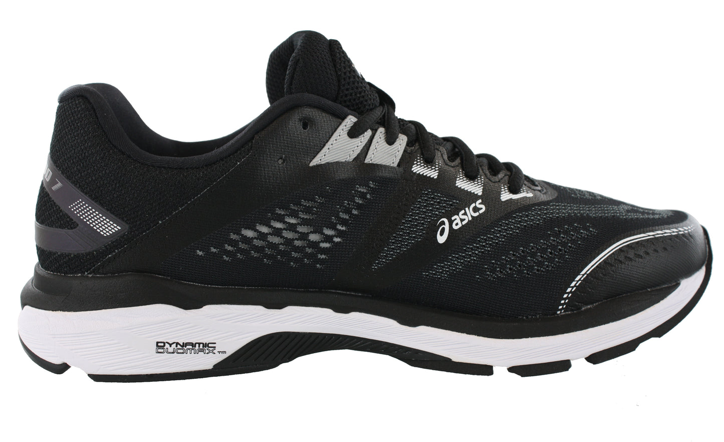 
                  
                    Medial of Black/White ASICS Men Walking Trail Cushioned Running Shoes GT 2000 7
                  
                
