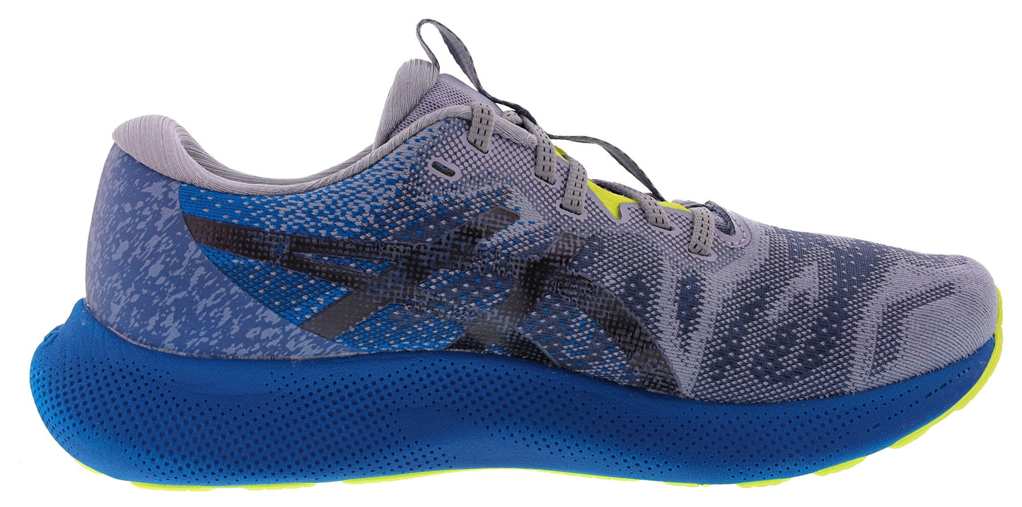 Medial of Piedmont Grey/Black ASICS Men's Gel Nimbus Lite 2 Soft Cushioning Running Shoes