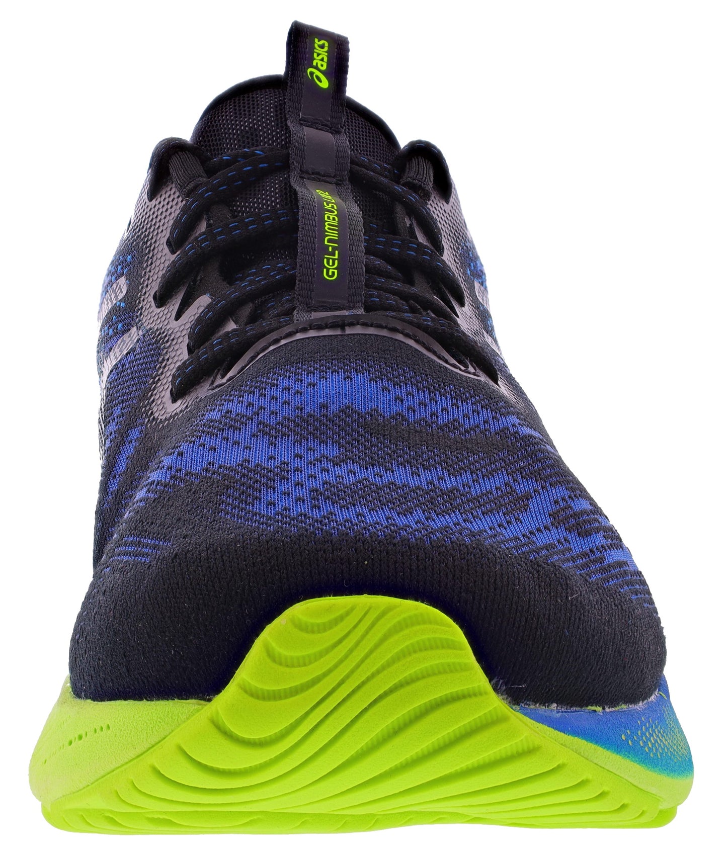 Front of Reborn Blue/Black ASICS Men's Gel Nimbus Lite 2 Soft Cushioning Running Shoes