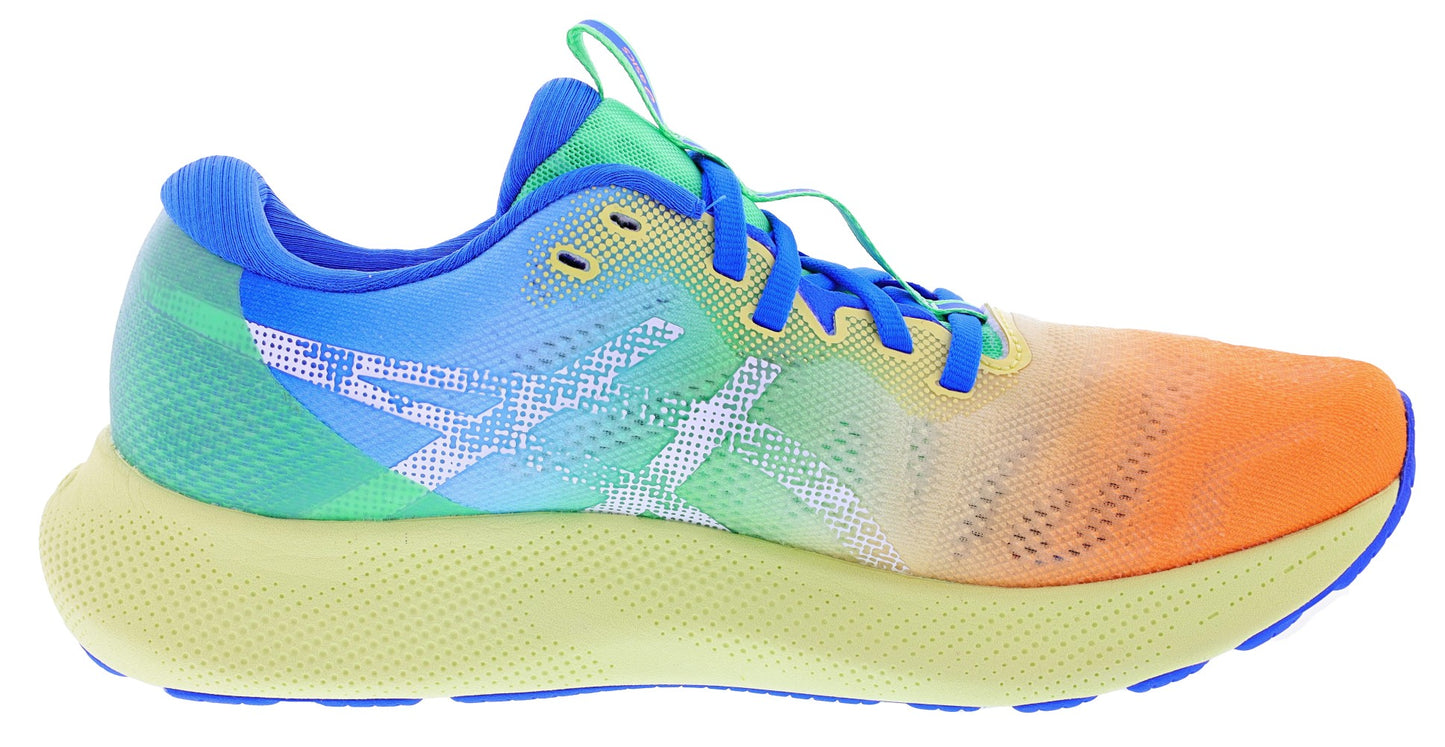 Medial of Fellow Yellow/White ASICS Men's Gel Nimbus Lite 2 Soft Cushioning Running Shoes