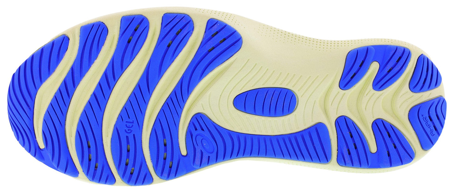 Sole of Fellow Yellow/White ASICS Men's Gel Nimbus Lite 2 Soft Cushioning Running Shoes