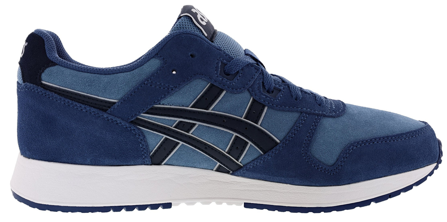 Medial of Grey Floss/French Blue Asics Men's Lyte Classic Lightweight Comfort Walking Shoes