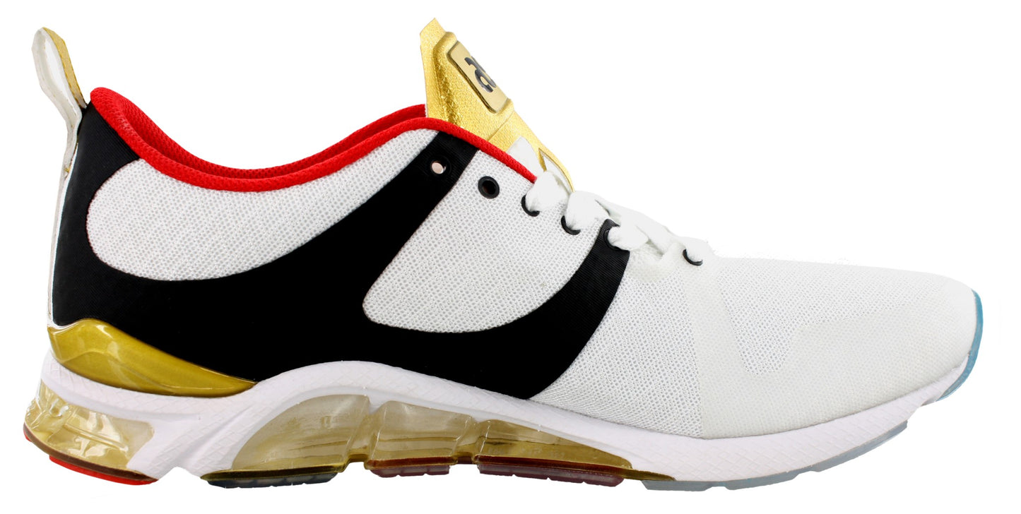 
                  
                    Medial of White/Black/Gold Asics Gel Lyte One Eighty Men's Walking Shoes
                  
                
