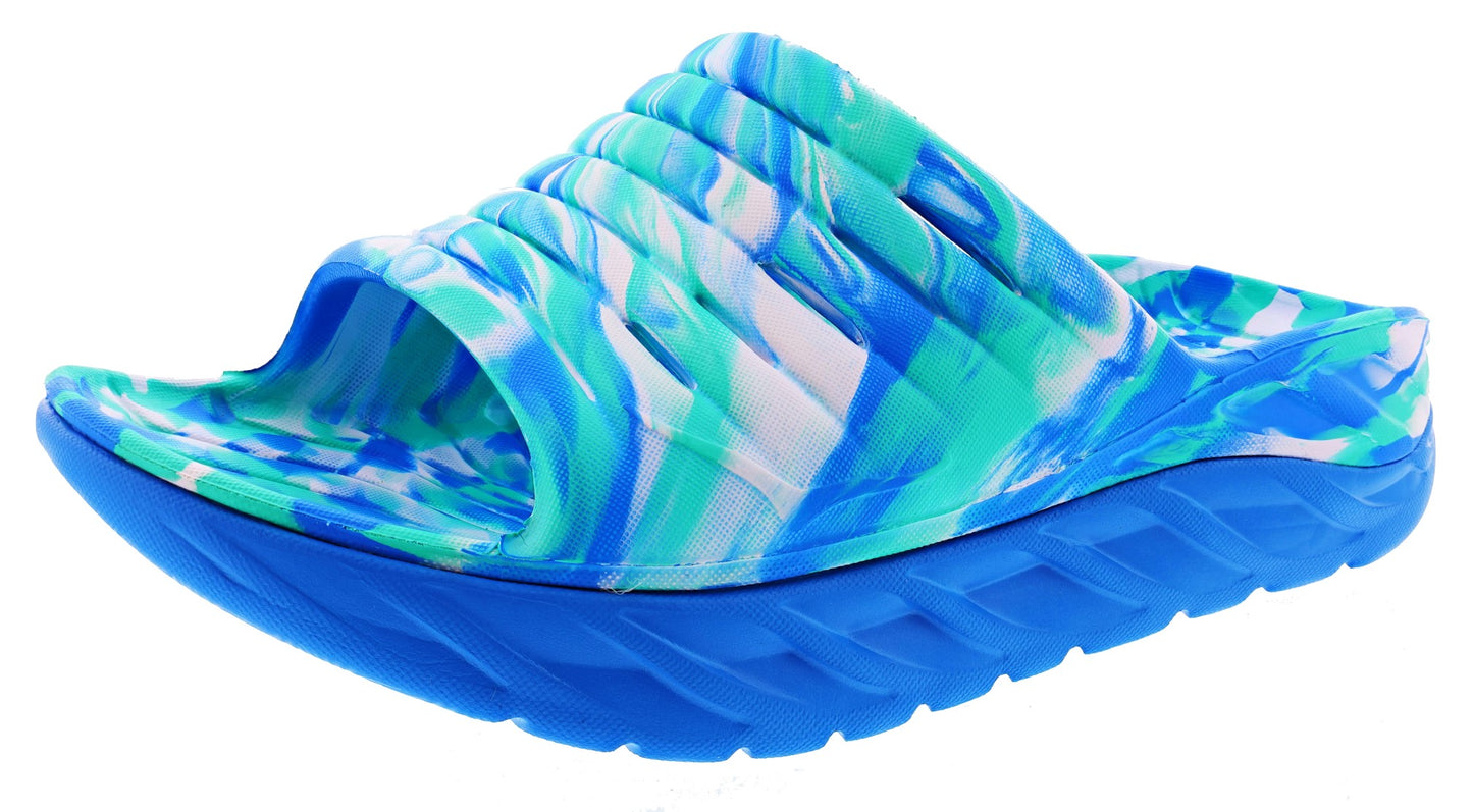 
                  
                    Hoka Unisex Ora Recovery Slide Swirl Sandals for Plantar Fasciitis
                  
                