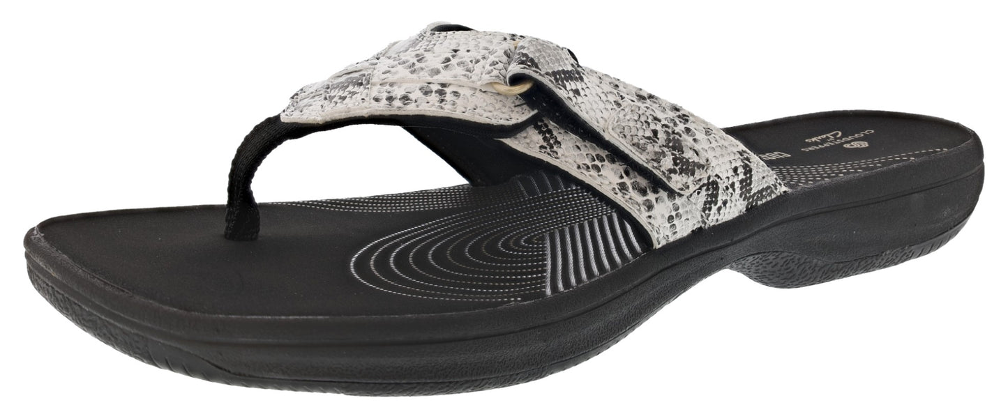 
                  
                    Clarks Women Sandals Lightweight Flip Flops Breeze Sea
                  
                