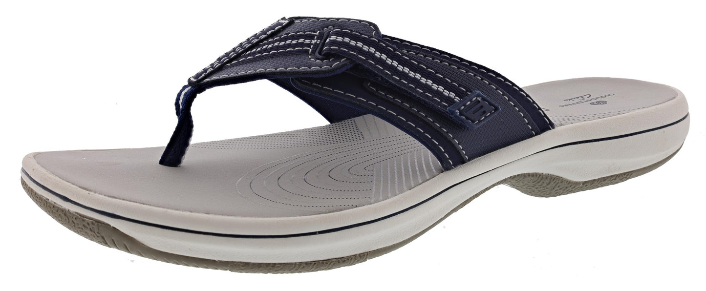 Clarks Women Cloudsteppers Walking Flip Flop Sandals Brinkley Jazz