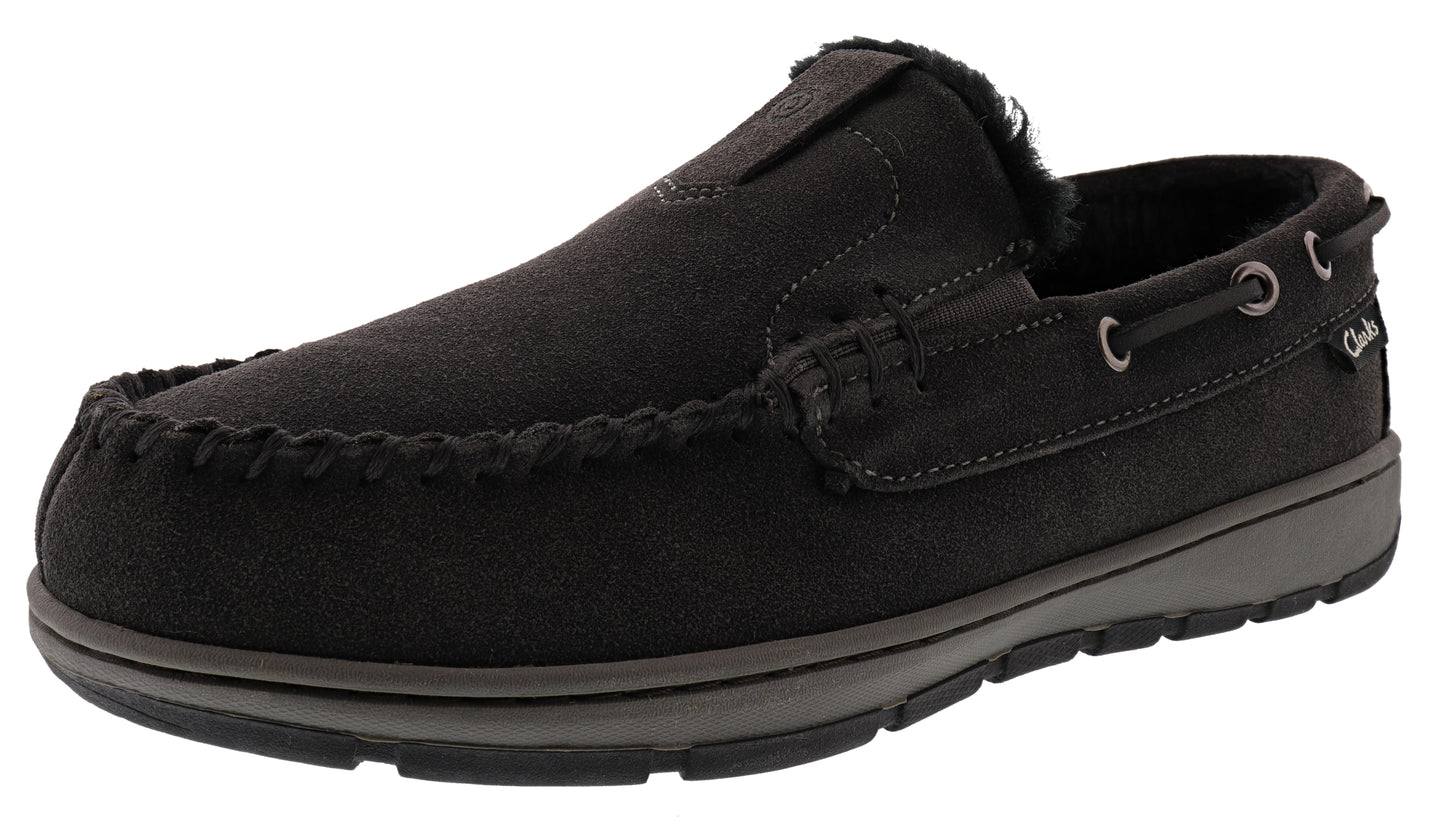 Clarks Men's Indoor Outdoor Moccasin Winter Slippers Justin