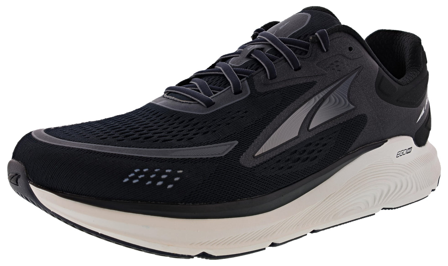 Lateral of Black Altra Men’s Paradigm 6 Trainer Running Shoes