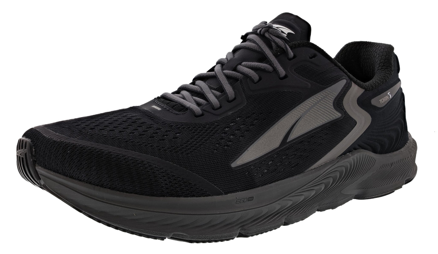 Lateral of Black Altra Men’s Torin 5 Lightweight Running Shoes