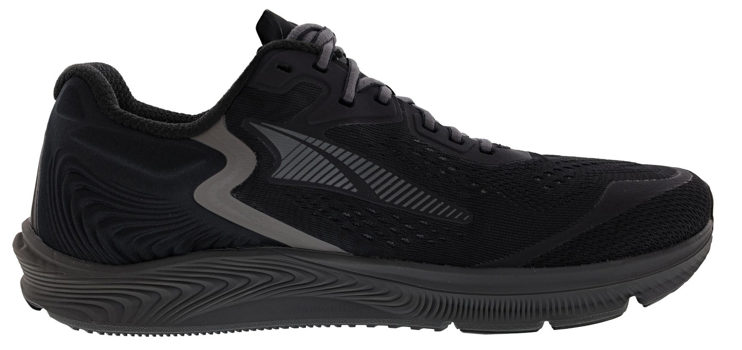 Medial of Black Altra Men’s Torin 5 Lightweight Running Shoes