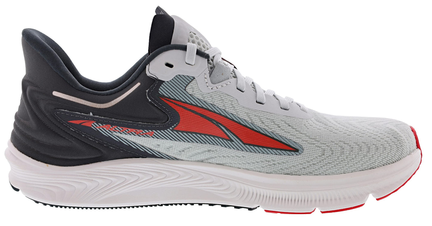 
                  
                    Medial of Gray/Red Altra Men’s Torin 6 Road Running Shoes
                  
                