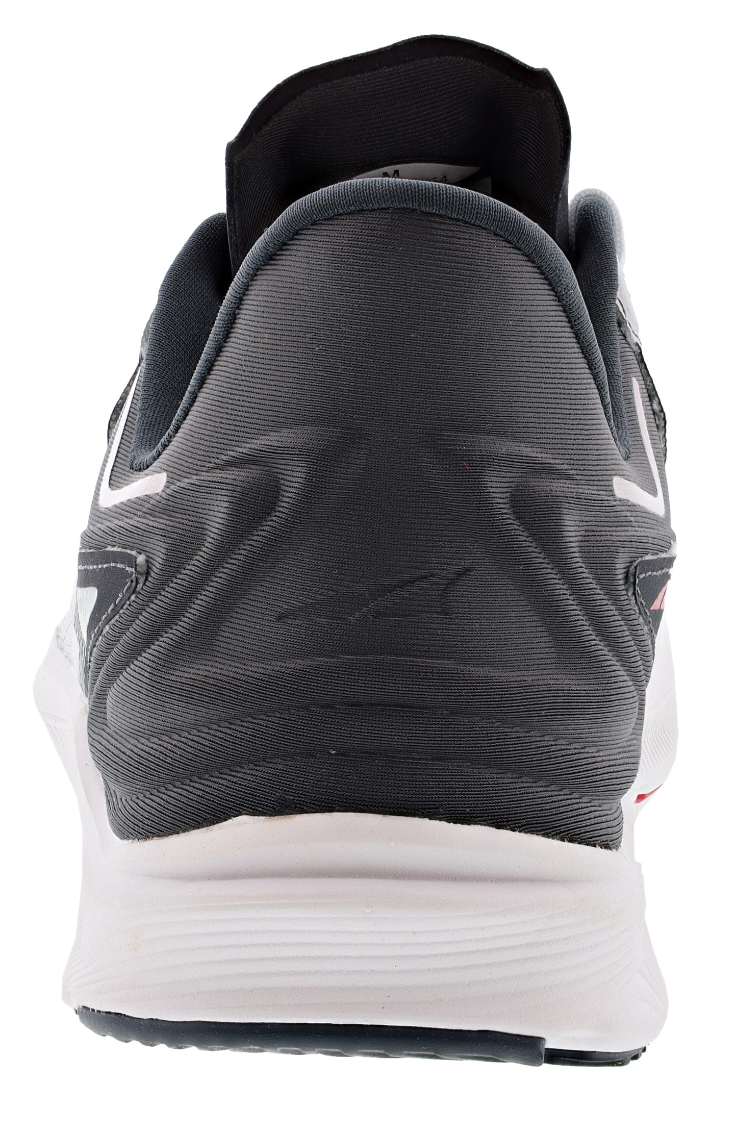 Back of Gray/Red Altra Men’s Torin 6 Road Running Shoes