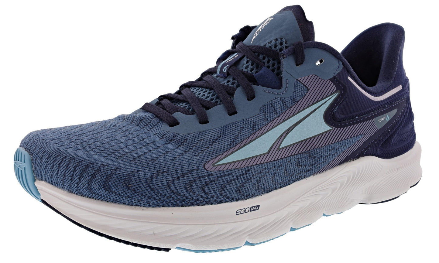 Lateral of Mineral Blue Altra Men’s Torin 6 Road Running Shoes