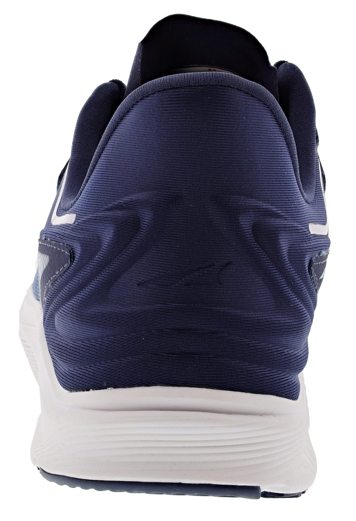 Back of Mineral Blue Altra Men’s Torin 6 Road Running Shoes