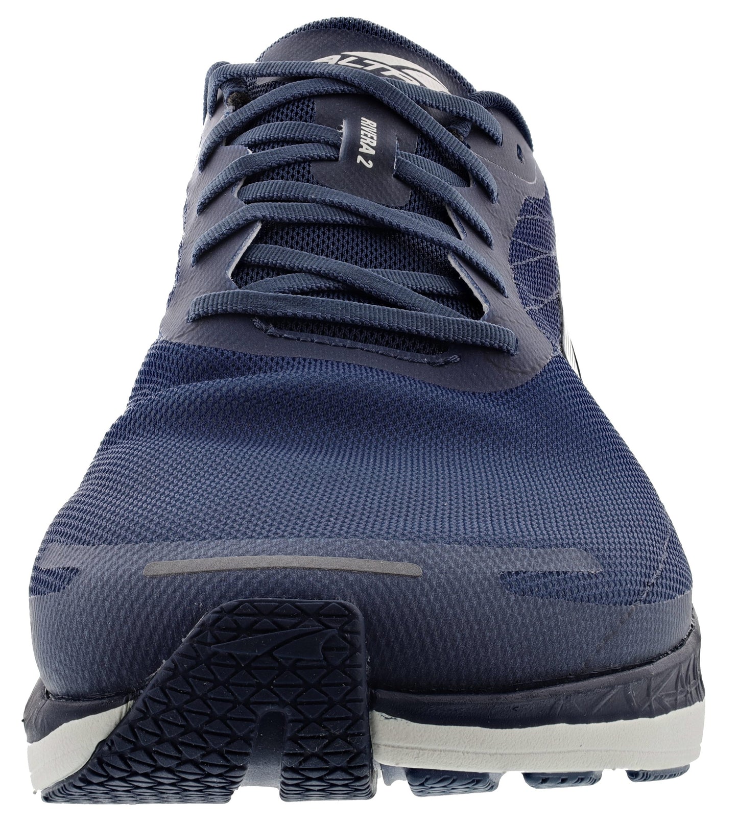 Front of  Navy Altra Men's Rivera 2 Running Shoes