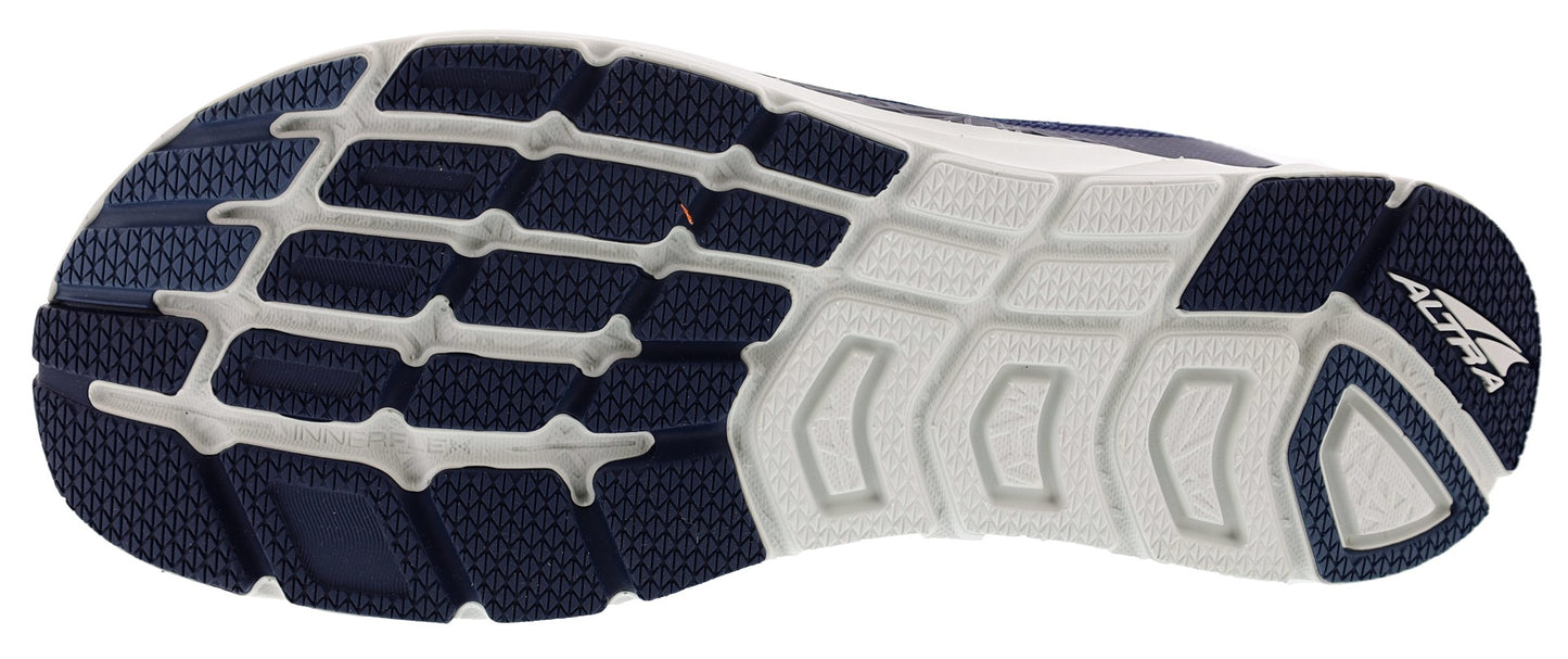 Sole of  Navy Altra Men's Rivera 2 Running Shoes