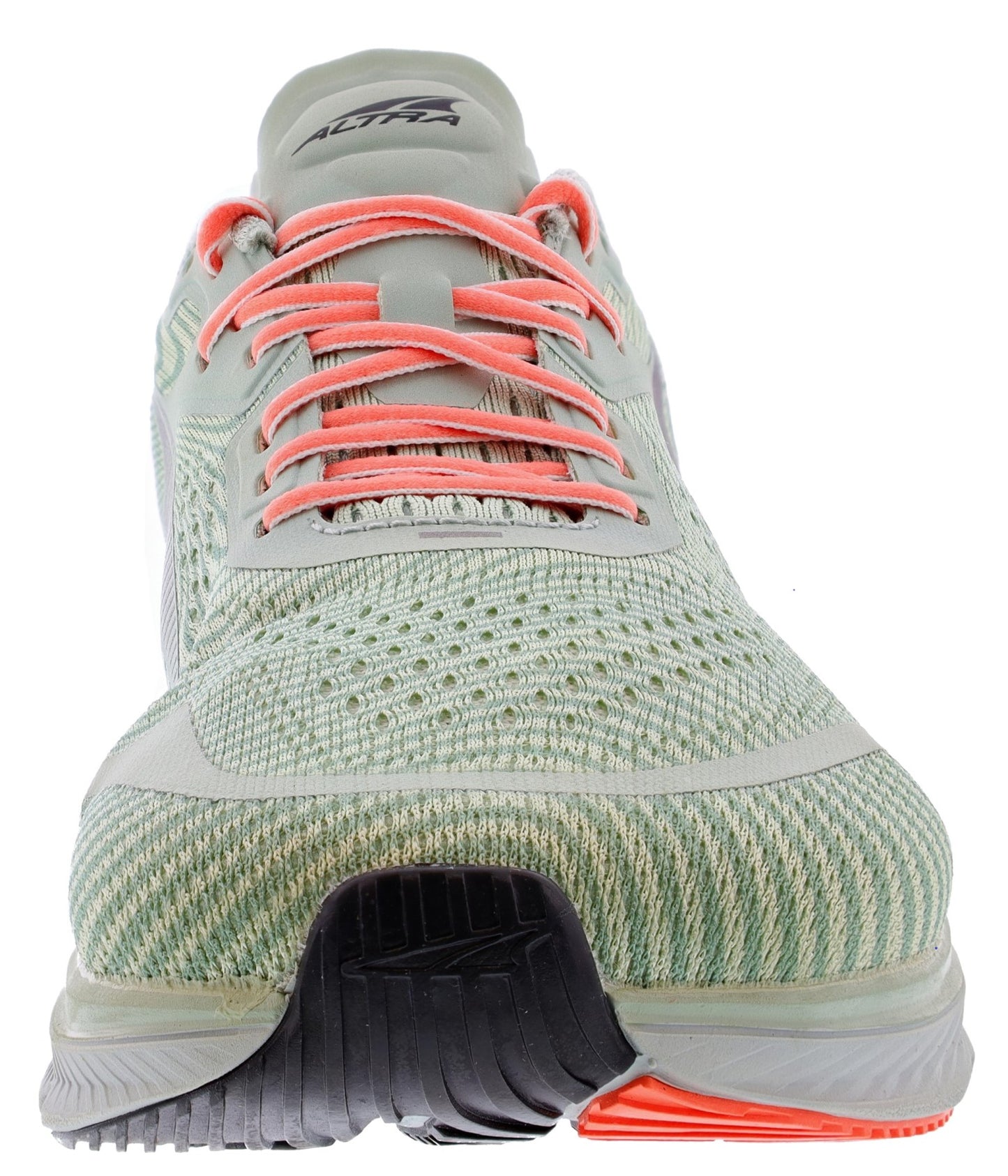 Front of Gray/Coral Altra Women’s Torin 5 Lightweight Running Shoes