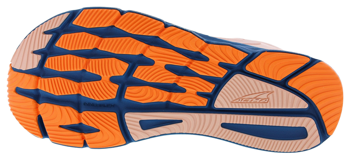 Sole of Dusty Pink Altra Women’s Torin 5 Lightweight Running Shoes