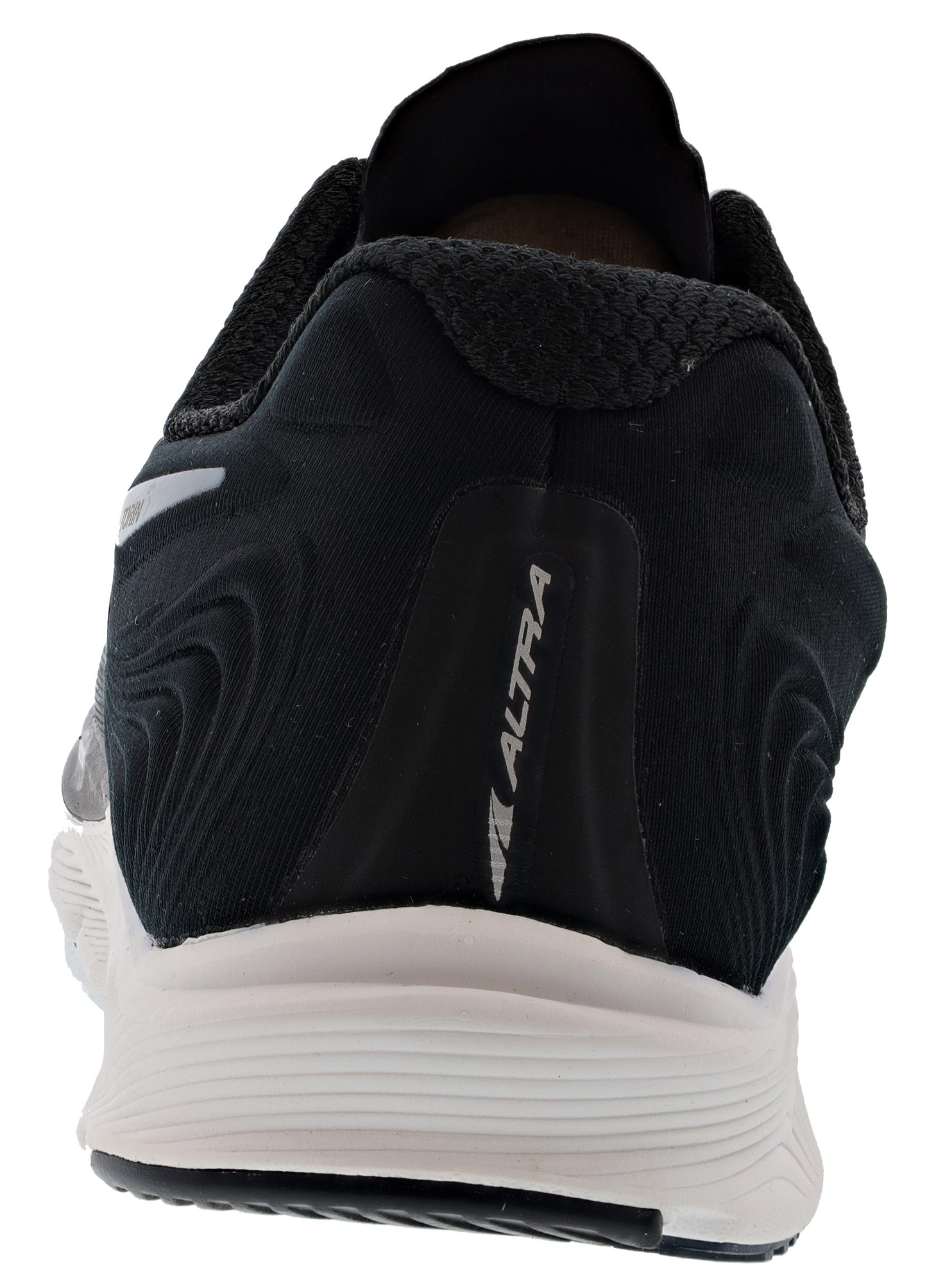 Back of Black Altra Women’s Torin 5 Lightweight Running Shoes
