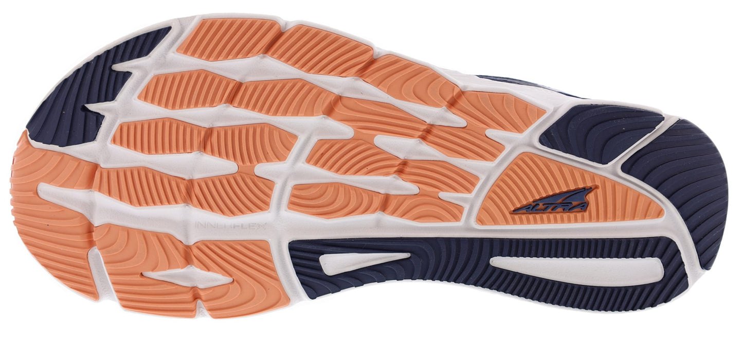 Sole of Navy/Coral Altra Women’s Torin 6 Road Running Shoes
