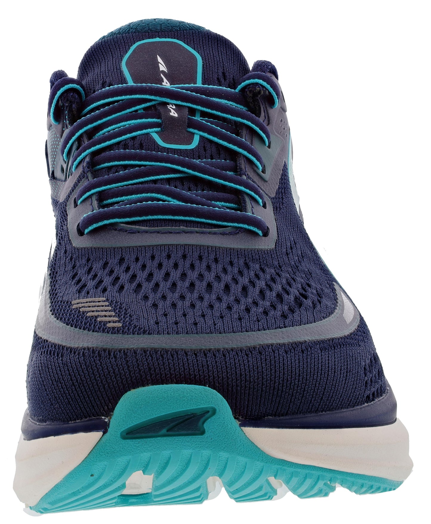 Front of Dark Blue Altra Women's Paradigm 6 Trainer Running Shoes