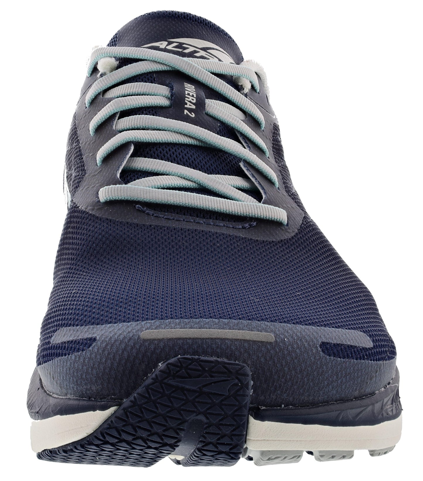 Front of Navy Altra Women's Rivera 2 Running Shoes