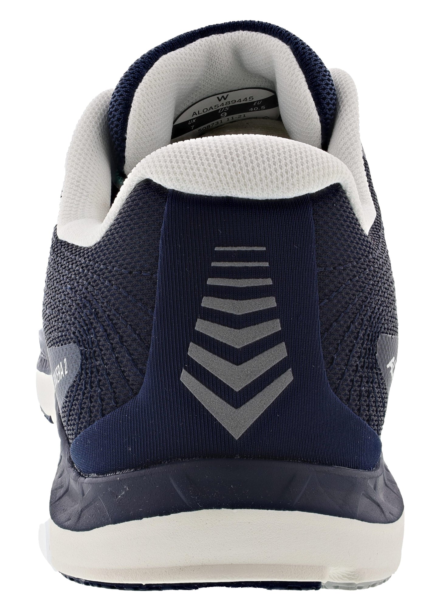 Back of Navy Altra Women's Rivera 2 Running Shoes