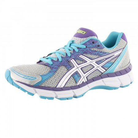 Lateral of Lightning/White/Turqouise ASICS Women Walking Cushioned Running Shoes Excite